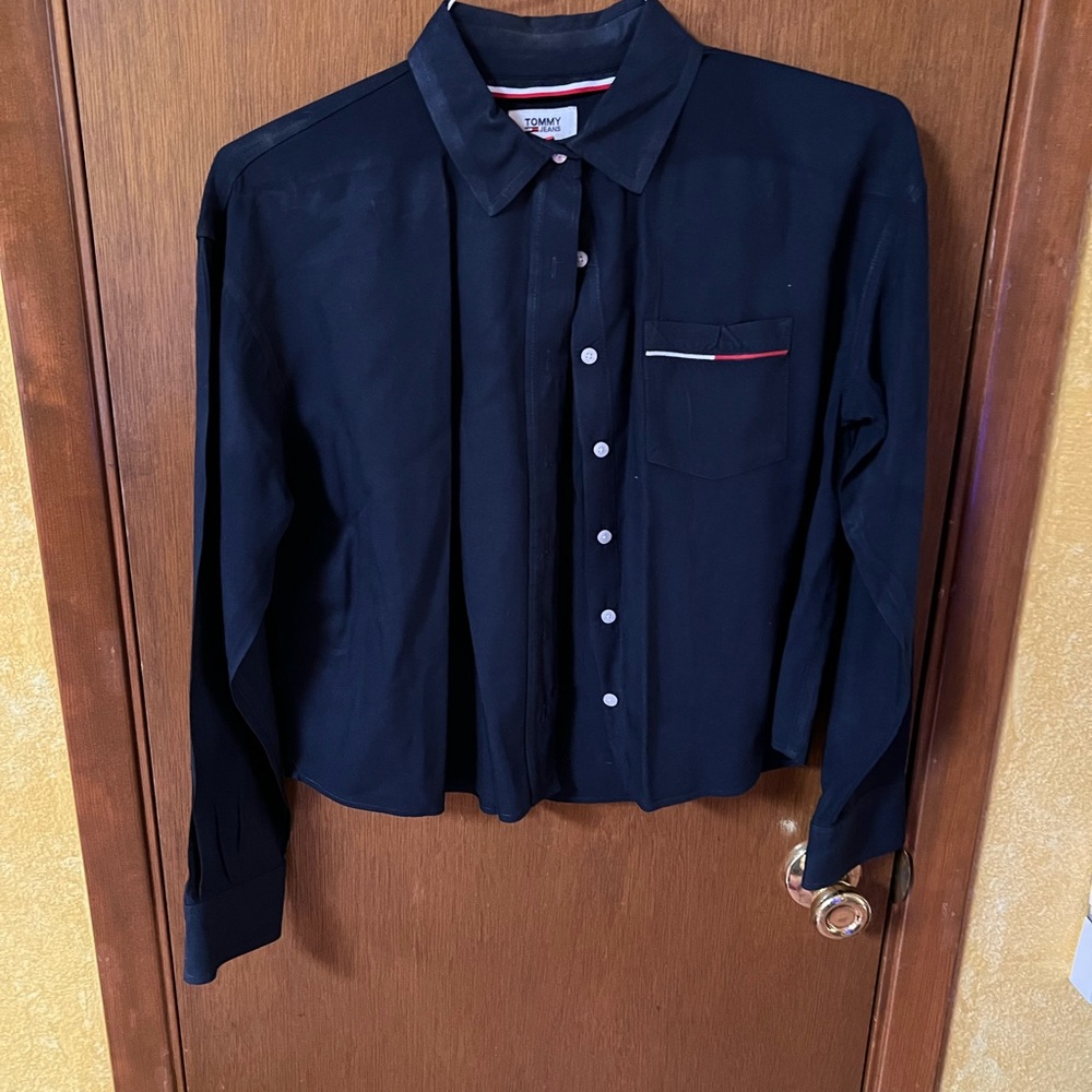 Tommy Hilfiger Blue Casual Button Down Shirt